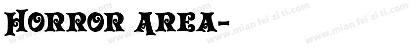 Horror Area字体转换